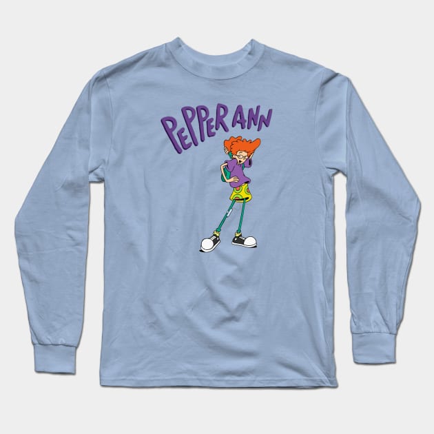 Pepper Ann Long Sleeve T-Shirt by thelostwinchester